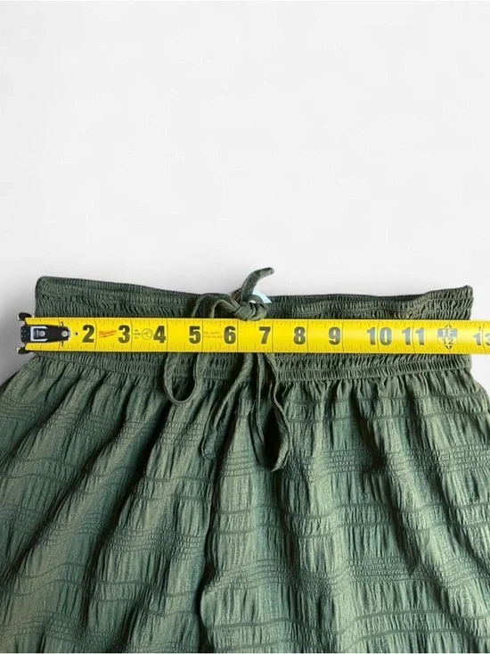 CUPSHE Twilight Glow Green Coastal Pants Very Wide Sz Small - Picture 6 of 7